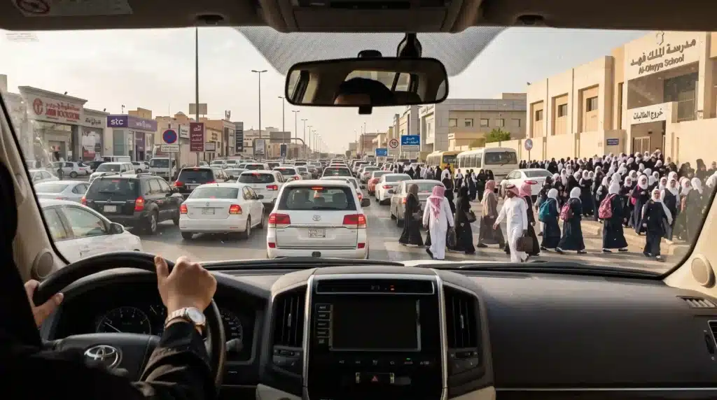 كيفية تحقيق السلامة المرورية للطلاب والموظفين السلامة المرورية للطلاب والموظفين في وقت الذروة