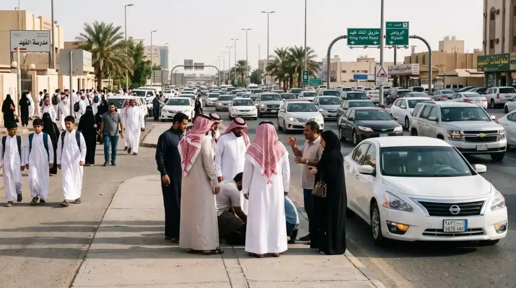 تجنب وقوع إصابات للأفراد ضروري لتحقيق السلامة المرورية السلامة المرورية ضرورية وقت الذروة