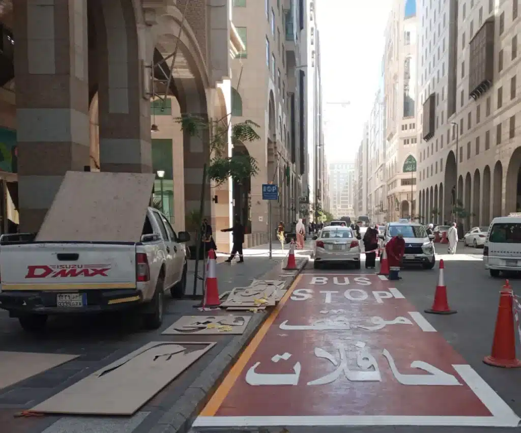 استخدامات علامات الـ Premark في مشاريع الطرق