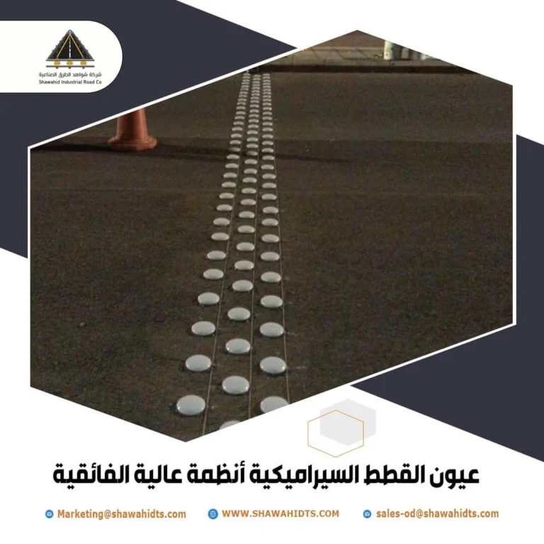 عيون القطط السيراميكية