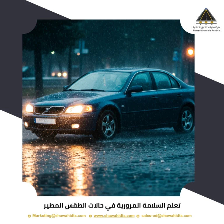 تعلم السلامة المرورية في حالات الطقس المطير
