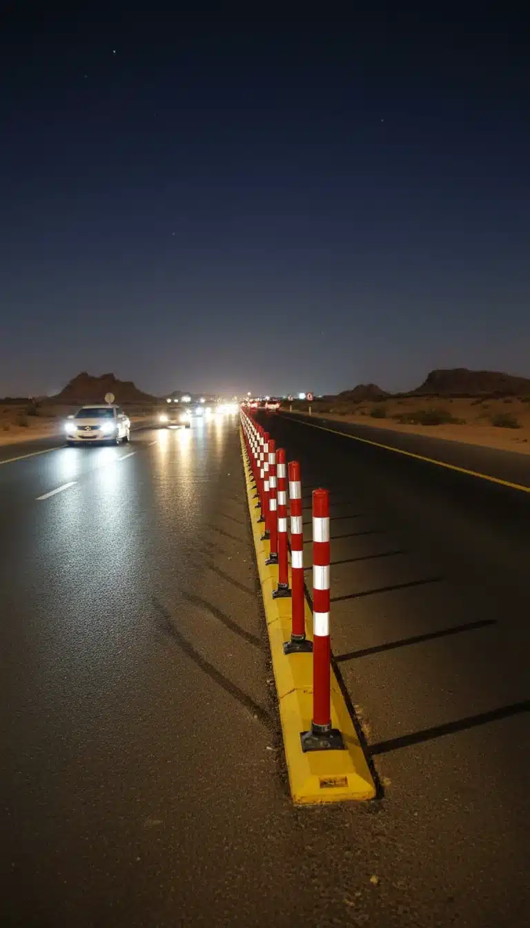 كيف تتعامل الأعمدة المرنة مع الواقع الفعلي للطريق؟