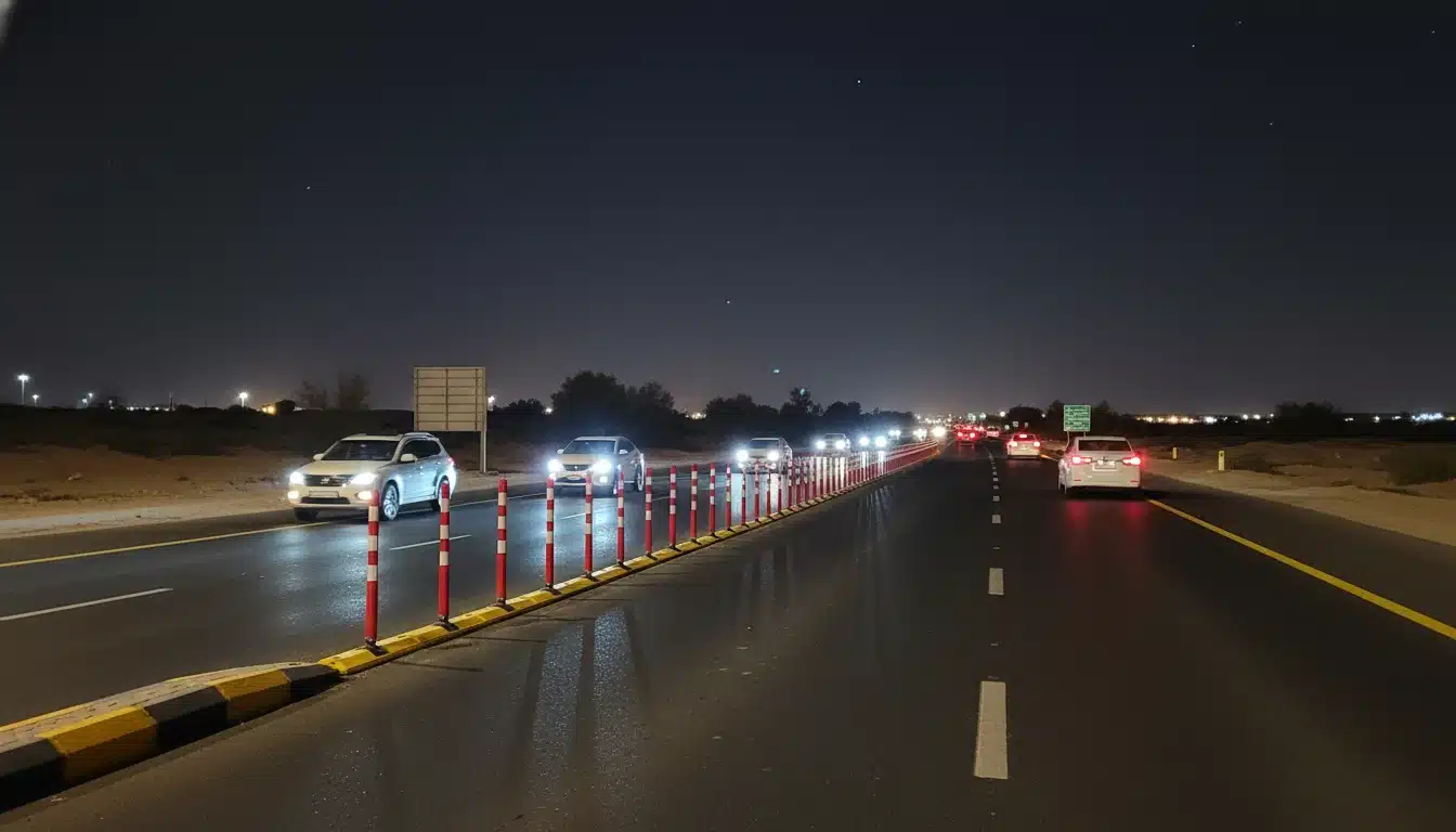 كيف تتعامل الأعمدة المرنة مع الواقع الفعلي للطريق؟